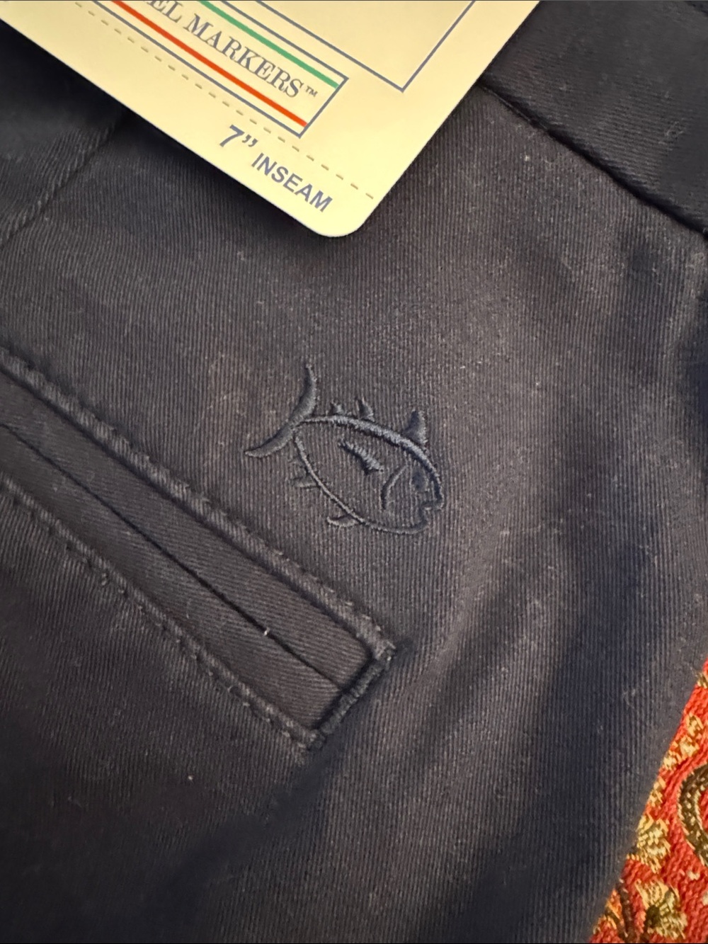 NWT/Southern Tide Navy Flat-Front Shorts/35" Waist, 7" Inseam - Picture 10 of 10